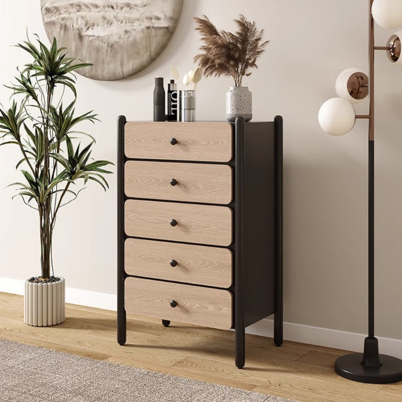 Commode naturelle française, Noir / brun