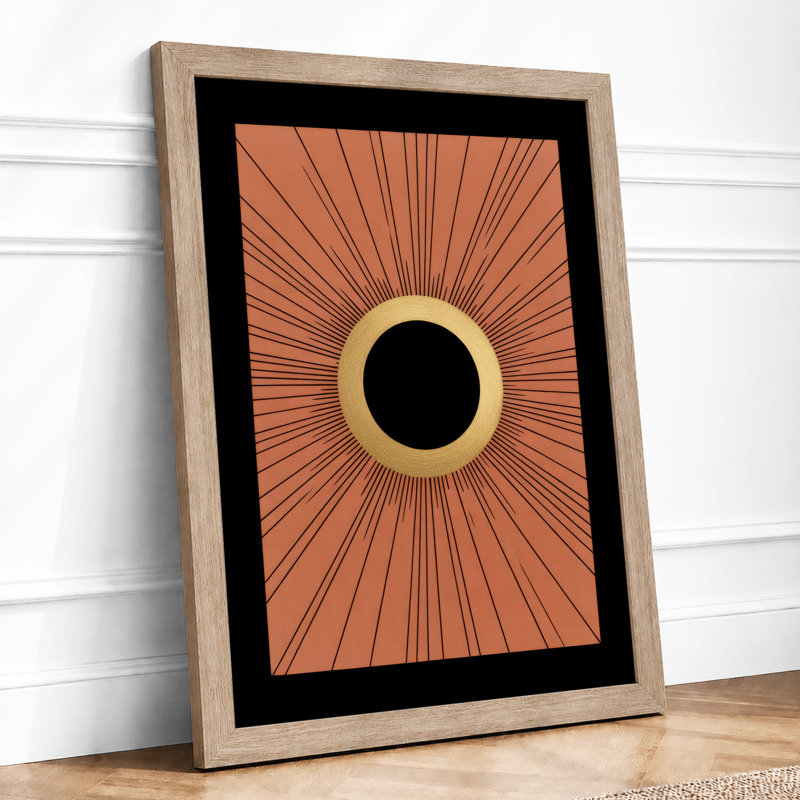 Solar Geometry Geometric - Print, Oak, A4 - 29.7 x 21.0 cm