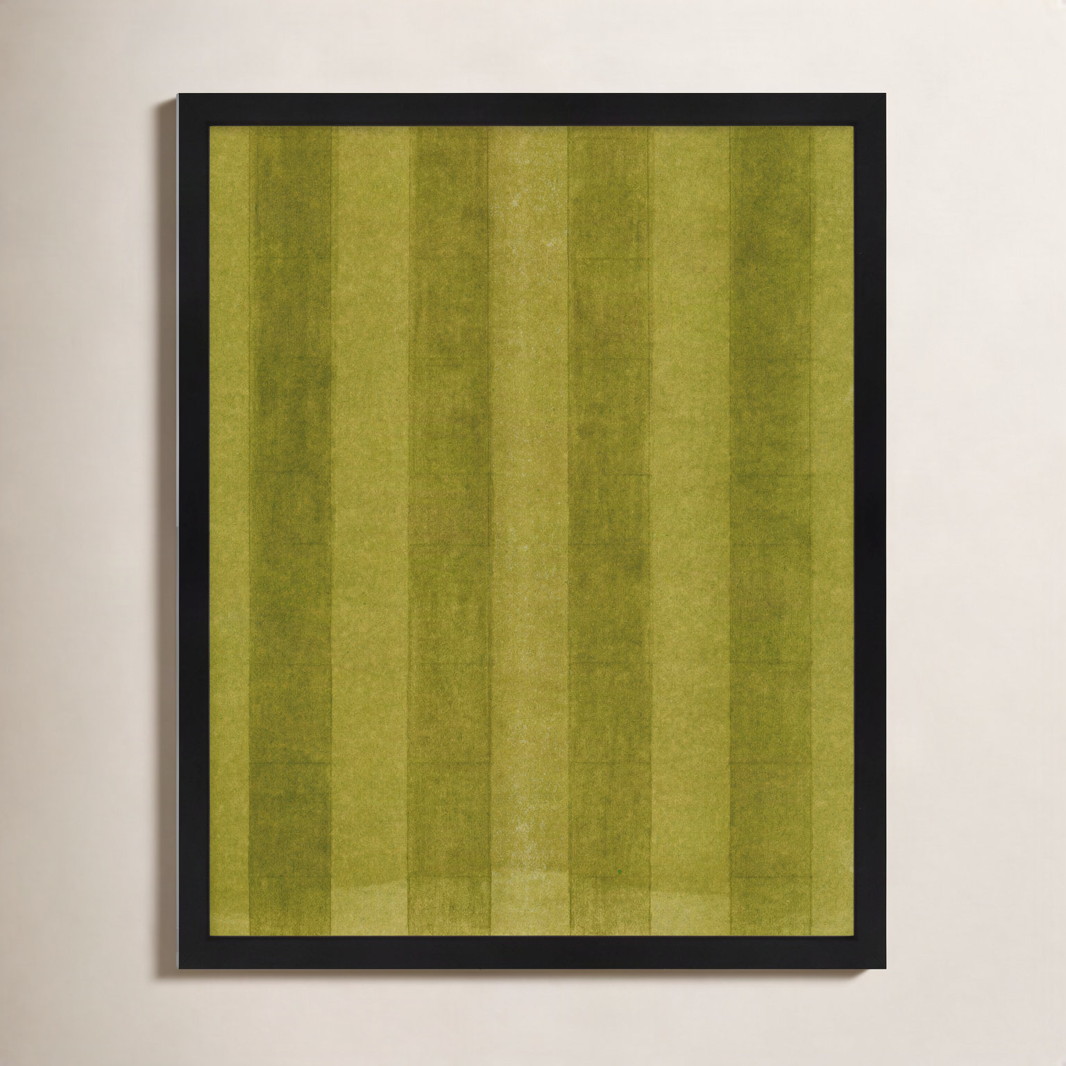 Vinyard by Mo Neuharth - Framed Wall Art, 38" H x 30" W, Framed Print without Mat, Black