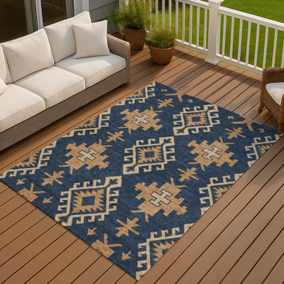 Tapis tribal intérieur / extérieur lavable à la machine