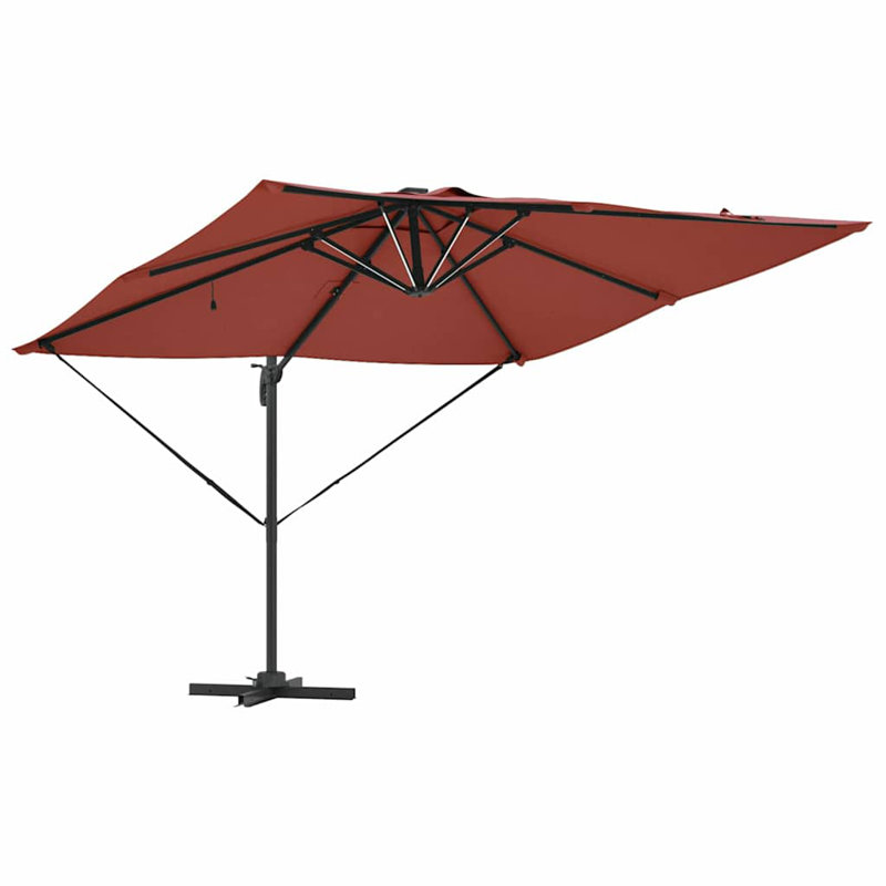 Cantilever Parasol, 270cm H x 285cm W x 285cm D, Red