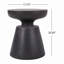 Table d'appoint d'extérieur en béton léger