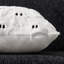 Housses de coussin Halloween 40x40 cm (2 pièces) Fantôme blanc Décoration Halloween Ensemble de 2 housses de coussin décoratives en fausse fourrure et laine pour fauteuil, canapé, chambre, salon-136845619-136845620