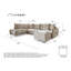 Lazy Lukka 8 Seater Sofa Bed-996035620-996035623