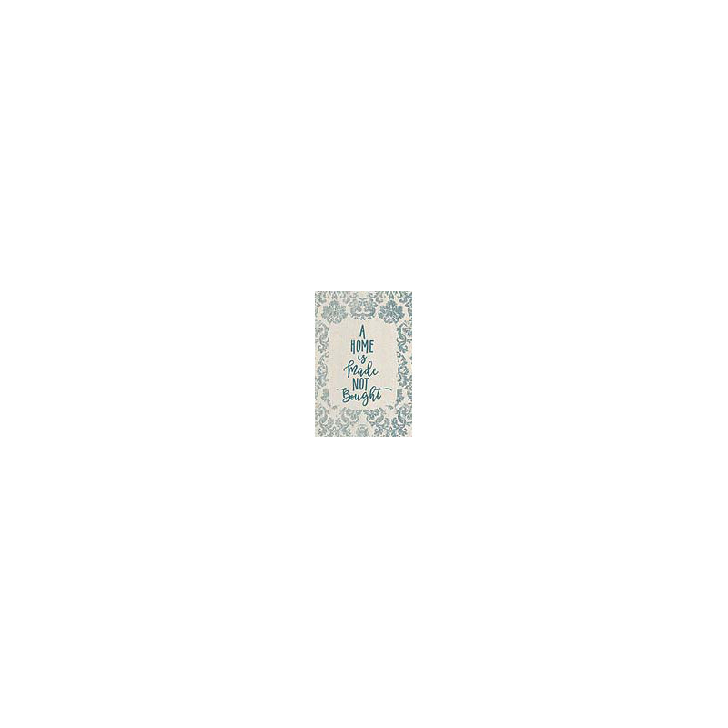 Damask Home - Wrapped Canvas Print, 46cm H x 30cm W x 3.8cm D