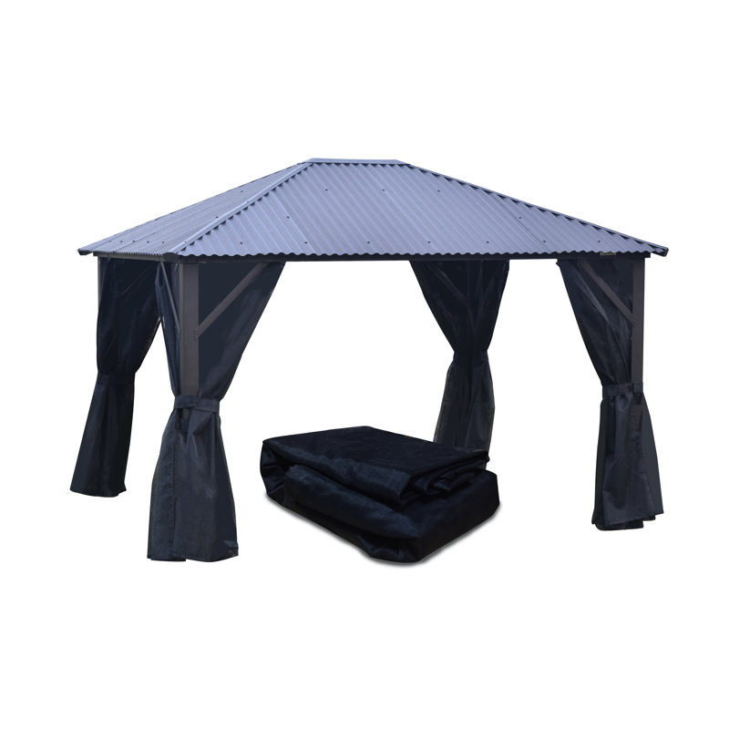 Moustiquaire latérale pour pavillon de jardin 10 x 10, 10 pi x 10 pi