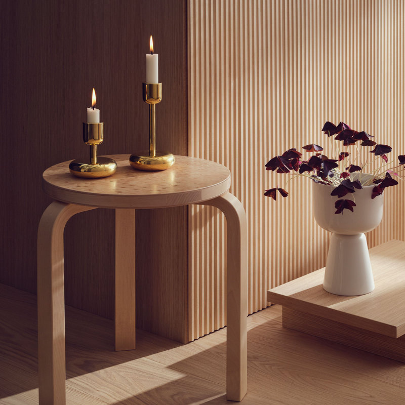 Juba Brass Tabletop Candlestick
