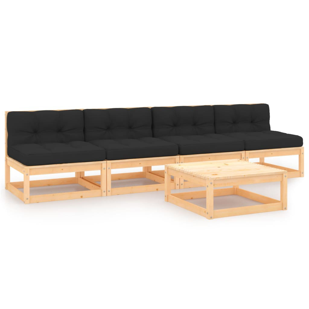 4-Sitzer Lounge-Set Hoxsie mit Polster