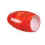 Abat-jour ovale en verre 7,64 po avec tourbillon rouge-orange