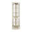 Corner Glass Cabinet With Lighted Curio Display For Living Room, Antique Collection, And Bar Storage-1604386739