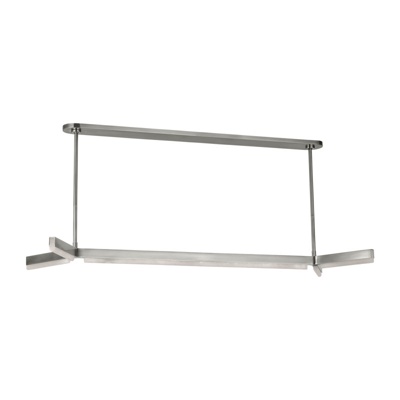 Linea LED Chandelier, Antique Nickel