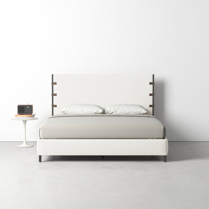 Amadeo Upholstered Metal Standard Bed, King