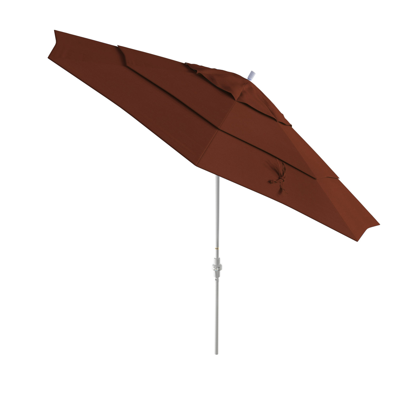 Ohara 132'' Market Umbrella, Parrot, Hammertone Gray
