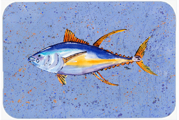 Caroline's Treasures Tuna Fish Glass Cutting Board