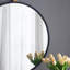 24" X 27"  Wall Mirror With Black Frame, Contemporary Minimalist Accent Mirror, Mirror