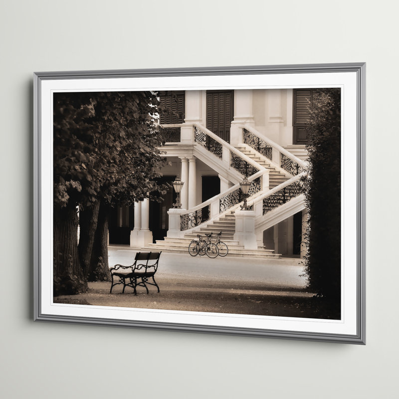 « castle schonbrunn »-cadre photo acrylique imprimé sur papier, H 30 po x l 40 po x P 1,5 po, Argent