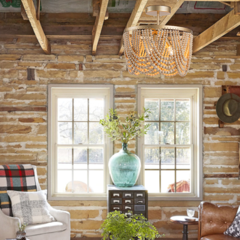 Chyleen 3 - Light Dimmable Novelty Chandelier, Gold