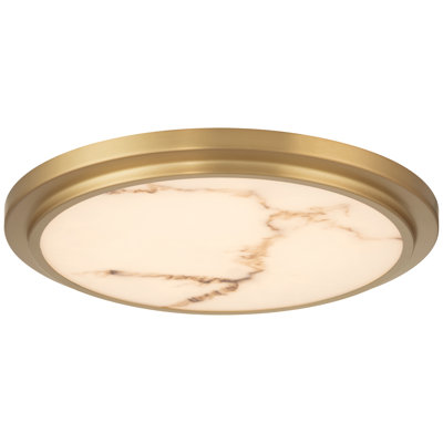 Elanor 5CCT LED Flush Mount - Antique Brushed Brass Finish