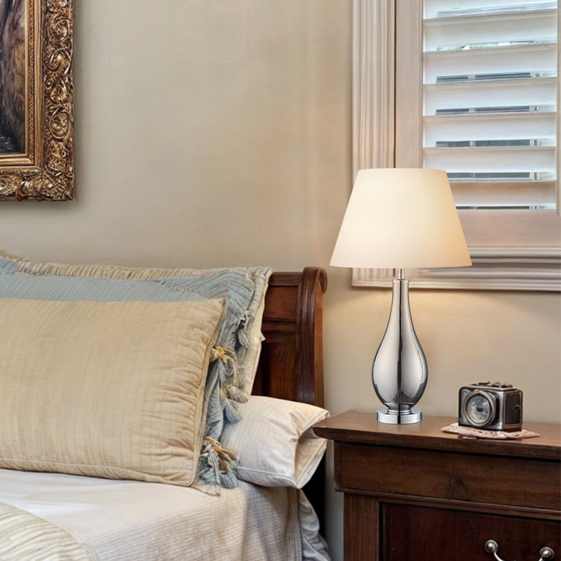 Lubna Glass+Metal Table Lamp