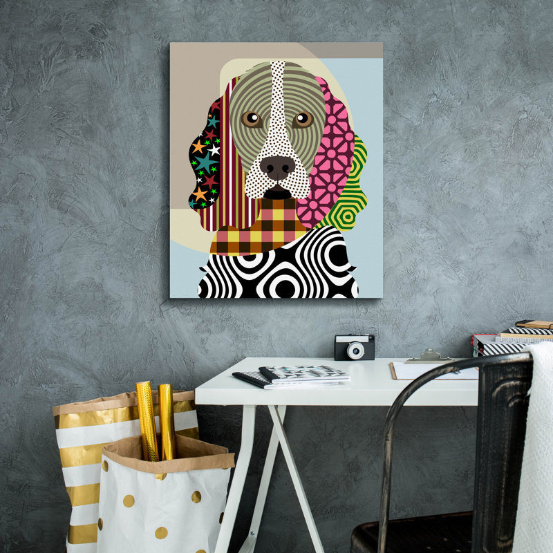 «Cocker Spaniel Dog» par Lanre Adefioyue, H 24 po x l 20 po x P 0,75 po