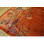 Tapis rouge antique en laine Art Deco