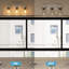 Luminaire de meuble-lavabo 3 lumières, luminaires de salle de bain modernes avec abat-jour en verre transparent imperméable, luminaire de salle de bain antirouille au-dessus du miroir pour le couloir de la cuisine du salon-926269675