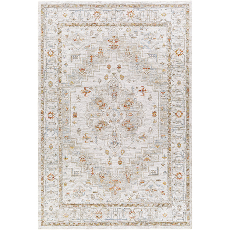 Tapis oriental gris clair / rouge brique Finnlagh