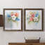 «Spring Medley I», ensemble de 2 reproductions d'art encadrées-41609500-41438589-41438588