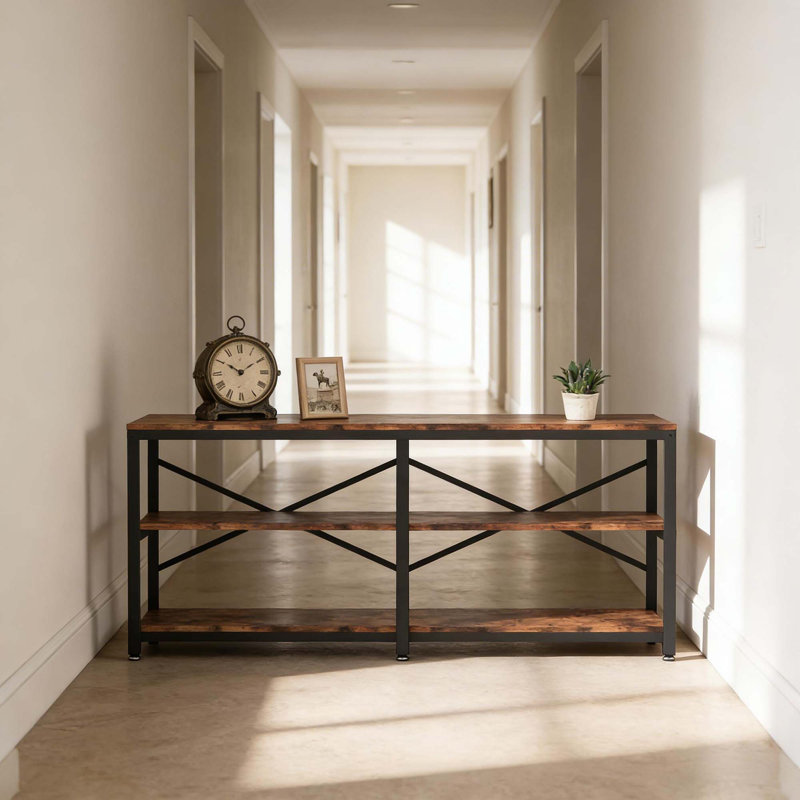 Console de couloir rustique à 3 niveaux