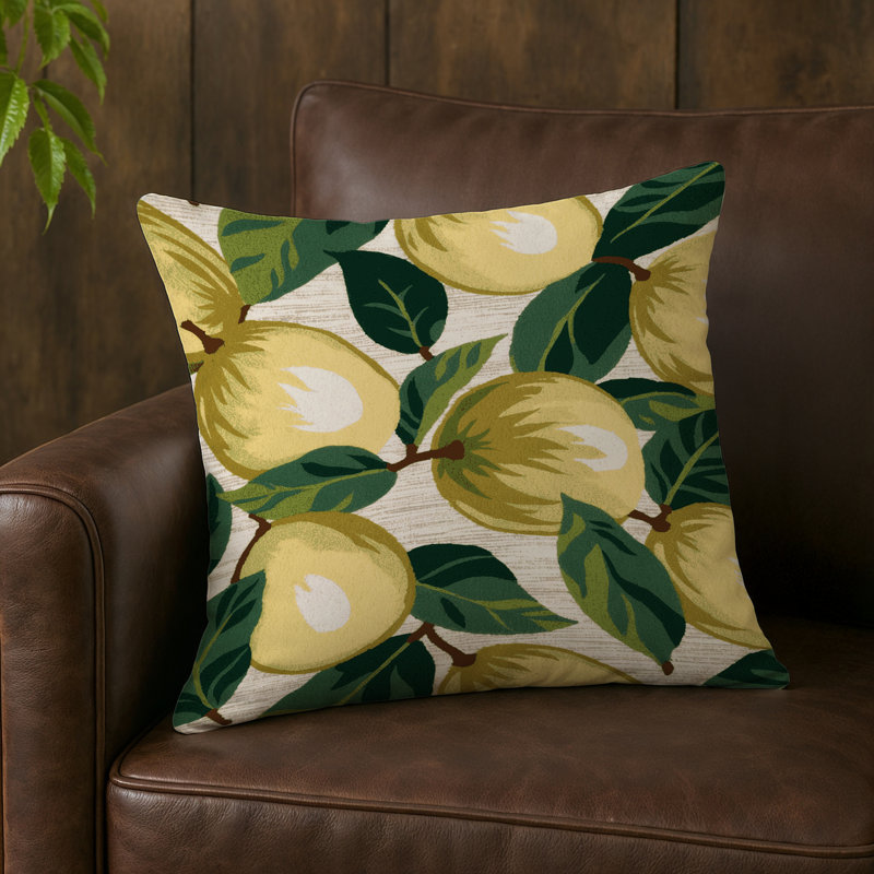 Coussin intérieur et extérieur, Carré 18 po, Feijoa