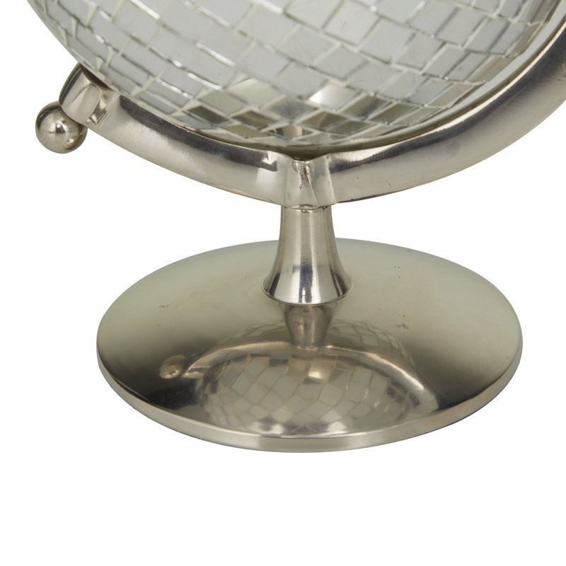 Globe en acier inoxydable Cole and Grey Glam, Argent