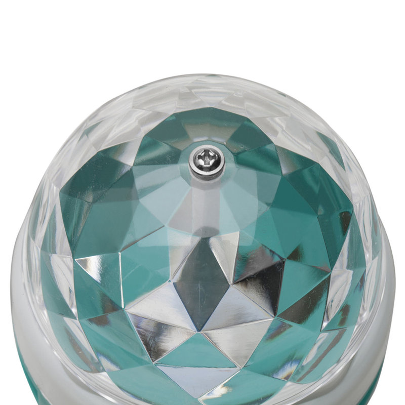 3W RGB LED Crystal Rotating Light Bulb E26 Lamp(Set Of 10)