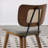 Faux Leather Upholstered Side Chair Dining Chair And Walnut Wood Finish-136400899-154983805
