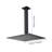 Rainfall Showerhead - Matte Black Stainless Steel, Saving Water For Bathroom Use Shower Head High Enjoyment And Style-121077009