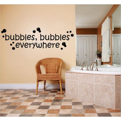 Décalcomanie murale bulles et bulles