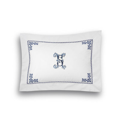 Seferî Flower Garden Boudoir Sham - Blue