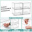 Contenants de rangement en acrylique Sorbus avec tiroirs coulissants - Ensemble de 4 bacs de rangement empilables transparents de 4,4 po pour le rangement et l'organisation de la salle de bain - Boîte de rangement pour maquillage