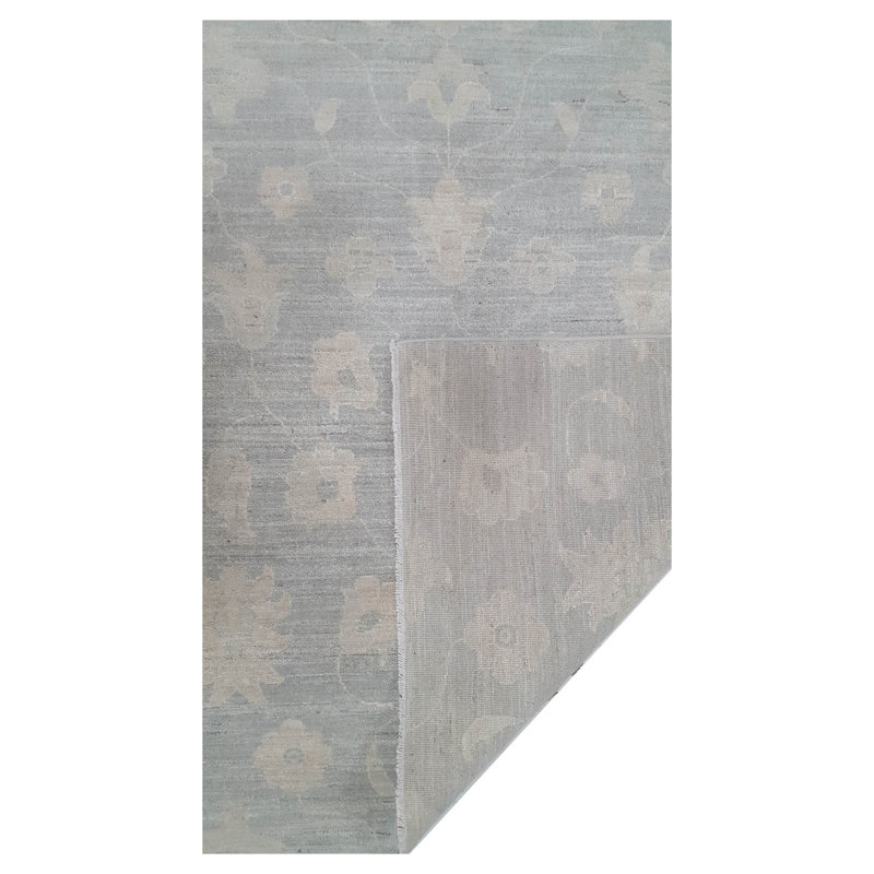 Davey Hand Knotted 5x9 Grey Rug