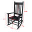 Chaise berçante en bois sans tapis-1463197809