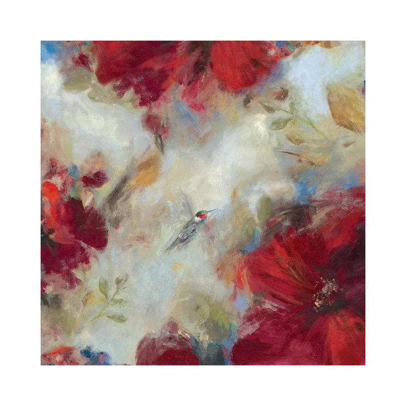 Hummingbird I by Asia Jensen - Wrapped Canvas Painting, 30.48 cm H x 30.48 cm W