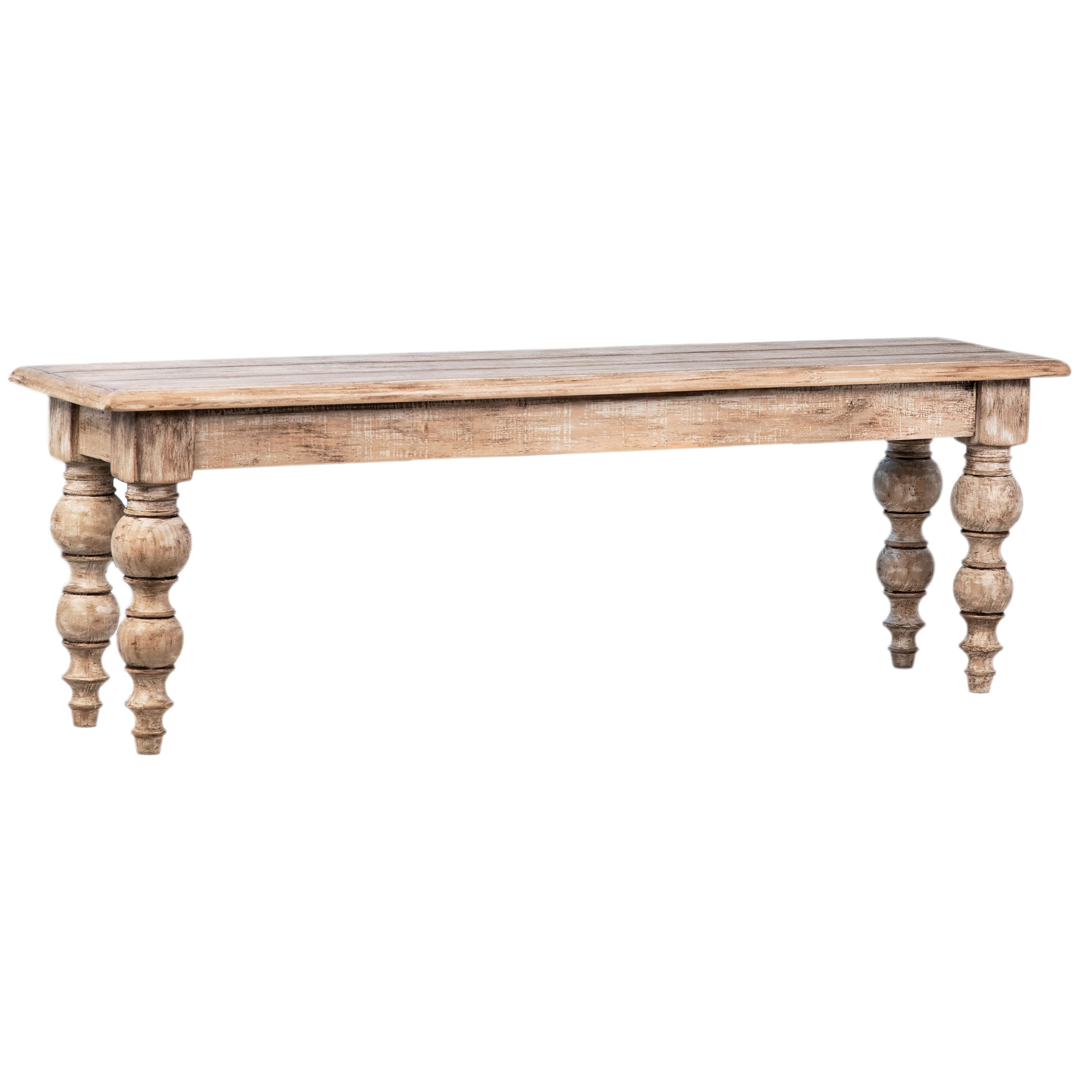 Pine dining online bench