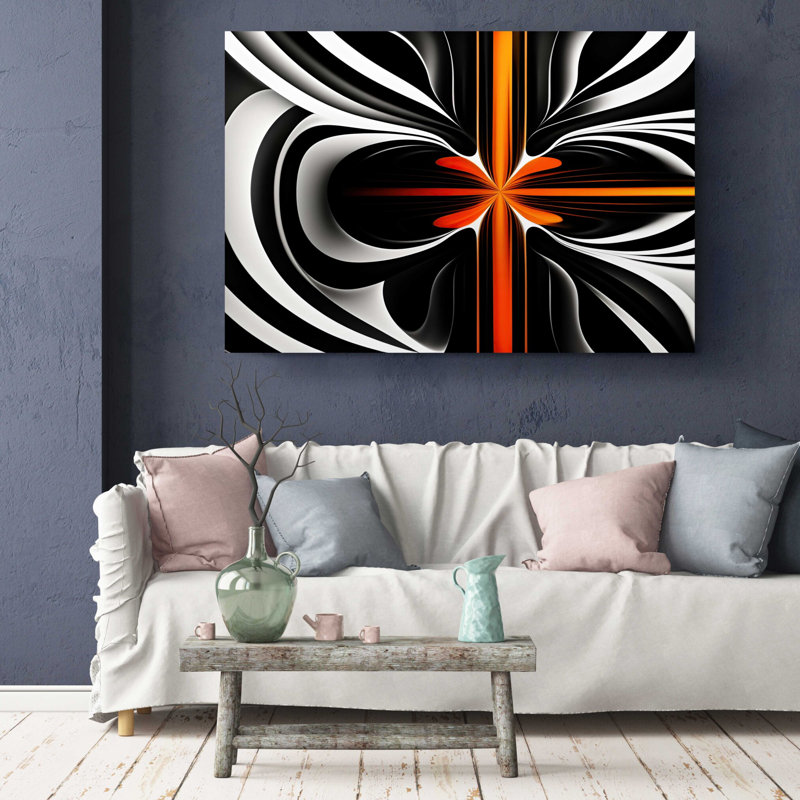 Endless Life Modern Abstract Illusion Design On Canvas Print, 16" H x 24" W