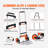 Folding Hand Truck, 275 lbs Load Capacity, Aluminum Portable Cart, Convertible Hand Truck and Dolly with Telescoping Handle and PP+TPR Wheels, Ultra Lightweight Super Strong for Moving Warehouse