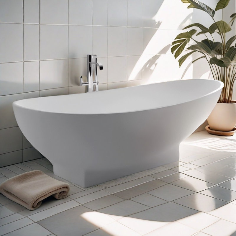 Ensemble de baignoire et douche incurvée moderne sans cadre l 70,87 po x H 21,26 po Modern