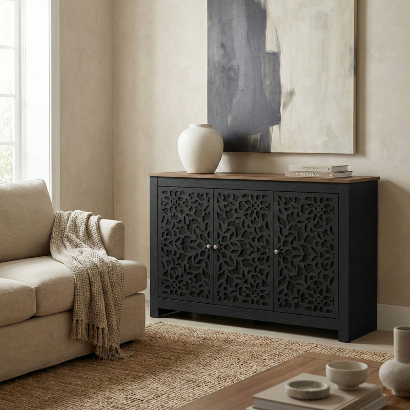 Buffet de 44,3 po de largeur Arrastia, Barli, Brun / Noir