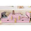 Lits multifonctionnels en bois rose avec tiroirs de rangement et garde-corps pour la maison