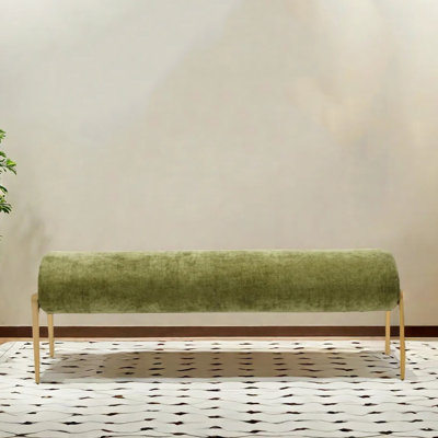 Banc en métal à rembourrage doux