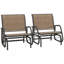 Ensemble de 2 fauteuils oscillants oscillants Outsunny