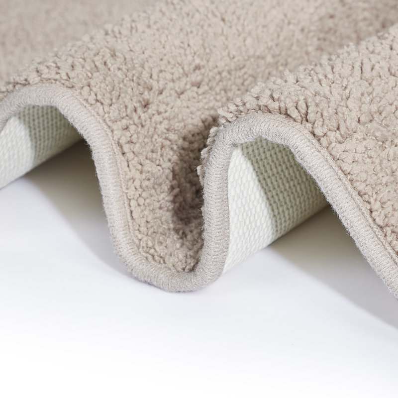 Alheide Non-Slip Bath Rug, Tan