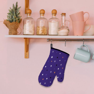 Ghostly Good Vibes Oven Mitt Cotton Twill